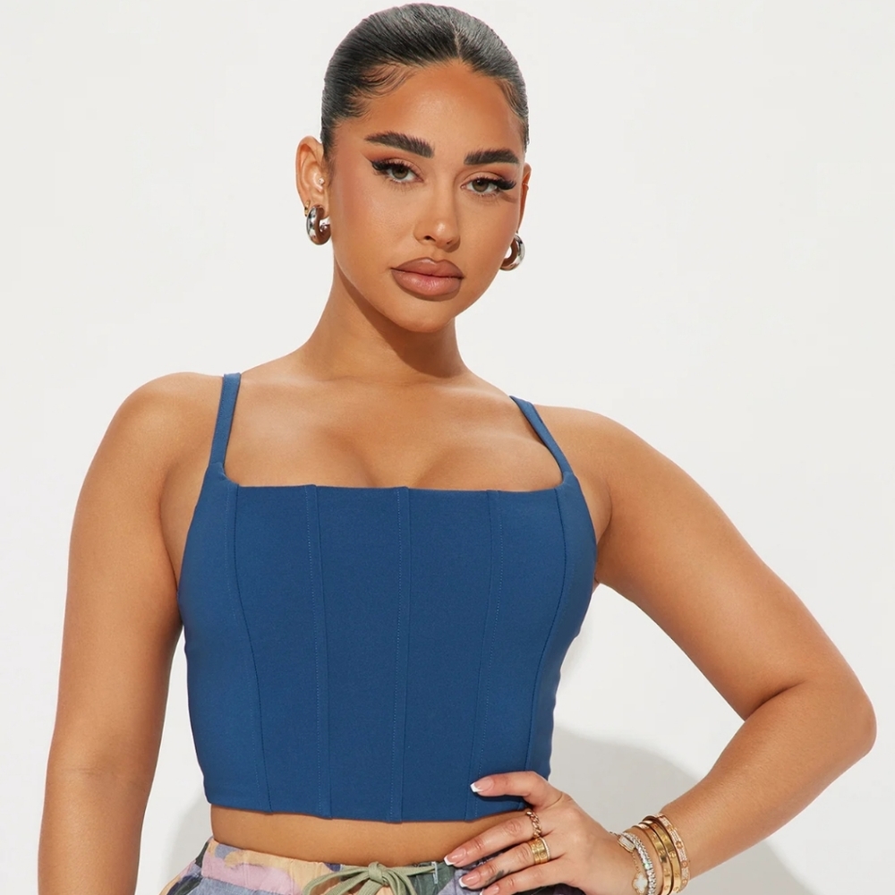 Fashion Nova Totally Thriving Corset Top